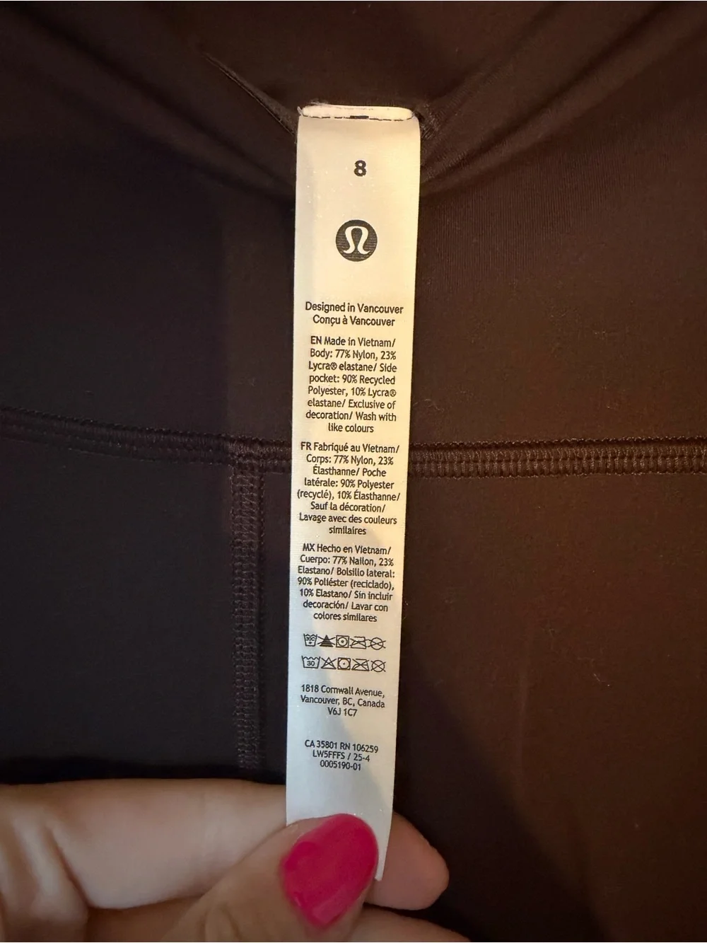 lululemon Brown High-Rise Pocket Leggings